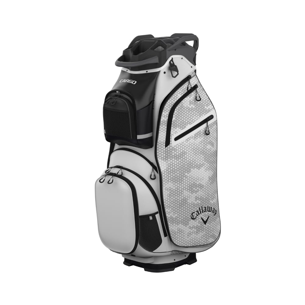 Callaway Golf Cargo Cart Bag (White/Hex Camo)