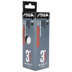 Stiga Unisexs White Perform 3-Star Abs 3-Pack, One Size