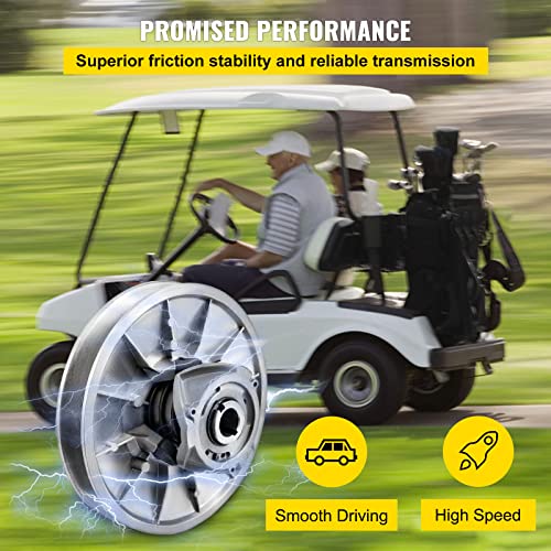 Vevor Golf Cart High Torque Driven Clutch For Club Car Ds & Precedent 1997 To Up Club Car 4-Cycle Gas Golf Cart Model, Silver