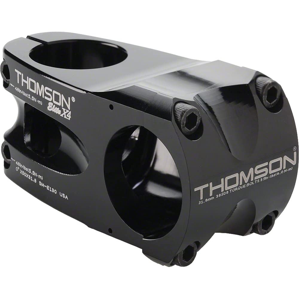 Thomson X4 31.8 Bicycle Stem (1-1/8 X 0-Degree X 50Mm, Black)