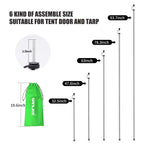 San Like Tent Poles For Tarp, 90 In Tarp Poles Set Of 4, Tent Poles Replacement, Telescoping Pole, Canopy Poles, Camping Poles F