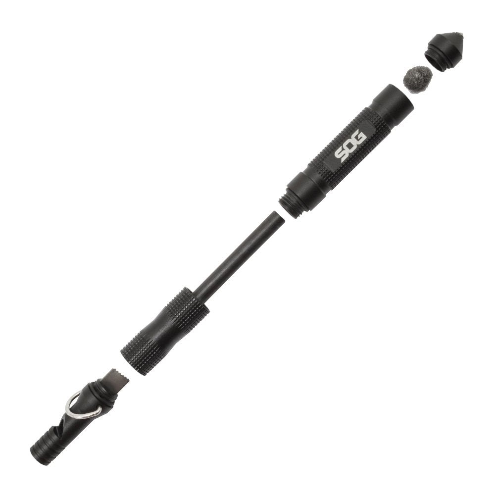 Sog Flint 4.3'' Survival & Defense Portable Compact Tool For Outdoors And Emergencies | Includes Glass Breaker And Whistle