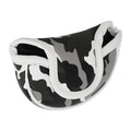 Seacloud Golf Head Cover Small Size Pu Leather Camouflage Style Mallet Putter Headcover Designed For Smaller Mallet - Gray