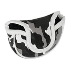 Seacloud Golf Head Cover Small Size Pu Leather Camouflage Style Mallet Putter Headcover Designed For Smaller Mallet - Gray