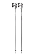 LEKI Bold Lite S Lightweight Aluminum Ski Poles for Alpine Skiing - Dark Anthracite-Black-Neongreen - 110 cm