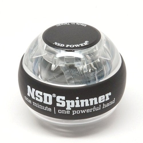 Nsd Essential Spinner Gyro Hand Grip Strengthener Wrist Forearm Exerciser, Crystal