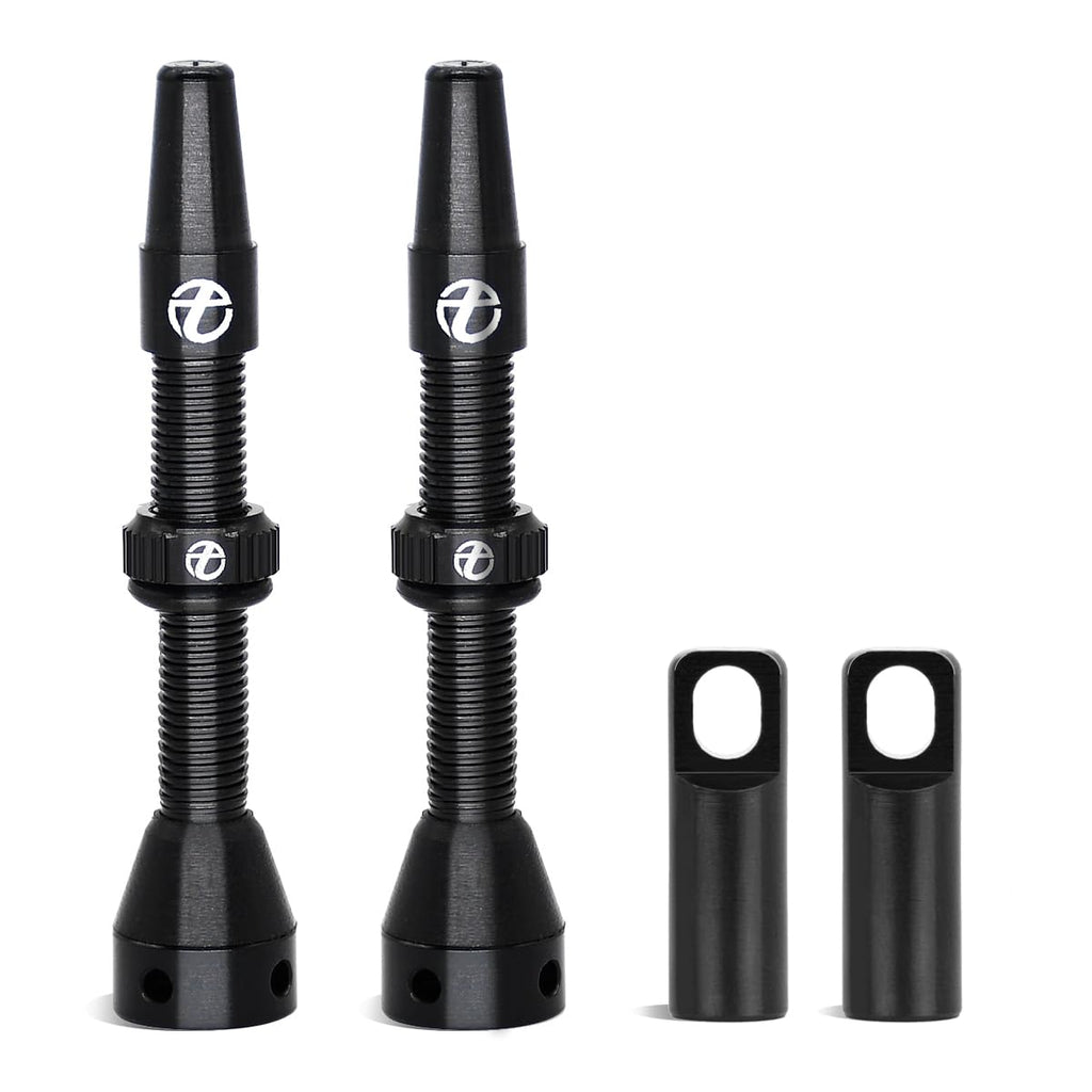 Thinvik Tubeless Presta Valve Stem 70Mm, Light Weight Alloy Kit - 2 Tubeless Valve Stems With Aluminum Alloy Cap + Core Removal