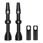 Thinvik Tubeless Presta Valve Stem 70Mm, Light Weight Alloy Kit - 2 Tubeless Valve Stems With Aluminum Alloy Cap + Core Removal