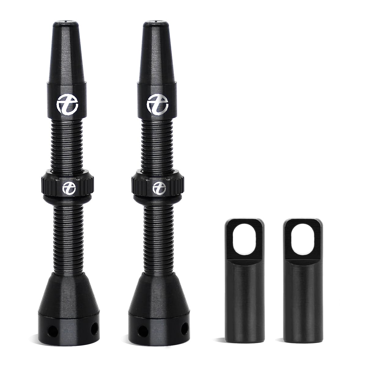 Thinvik Tubeless Presta Valve Stem 70Mm, Light Weight Alloy Kit - 2 Tubeless Valve Stems With Aluminum Alloy Cap + Core Removal