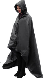Dukuseek Hooded Stadium Blanket, Waterproof Windproof Outdoor Fleece Blanket - Large (79 ''X 59 ''), Portable, Wearable, Warm Fo
