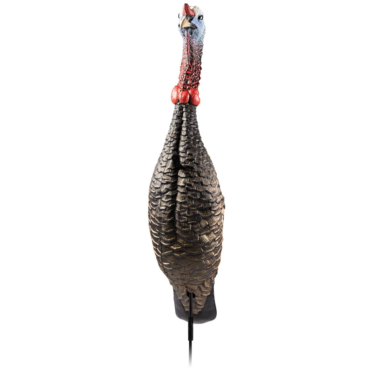 Flextone Hunting Lightweight Ultra Realistic Lifelike One Piece Outdoor Submissive Funky Chicken Turkey Decoy, Gen Ii