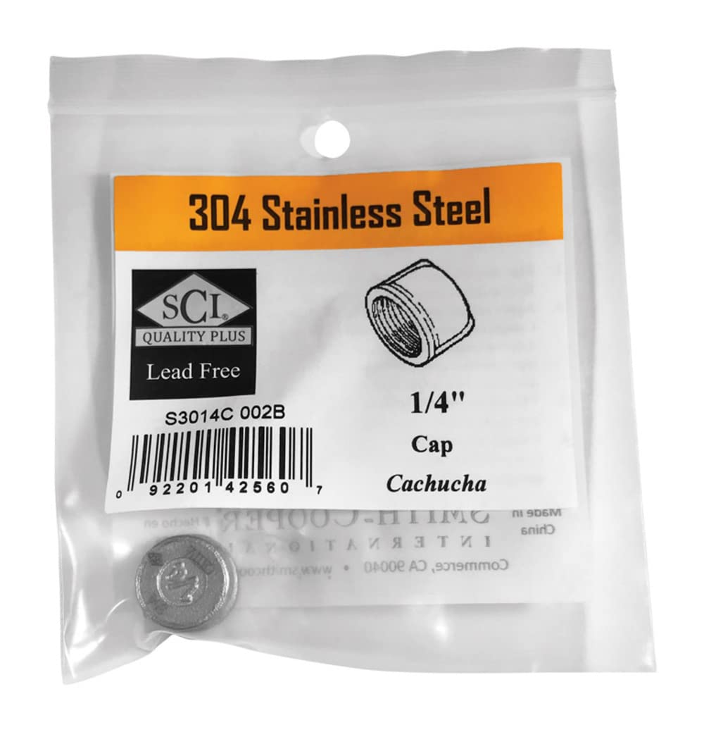 Pipe Cap 1/4'' Ss (Pack Of 1)