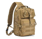 Hopopower Tactical Sling Bag Pack Military Assault Rucksack Shoulder Bag Backpack Chest Pack Handbag Waterproof For Travel Schoo