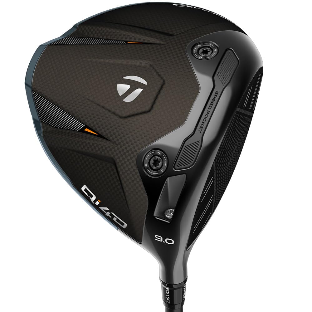 TaylorMade Golf Qi4D Driver 9 Degree Regular Mens Right Hand Mid Rotation Reax Blue