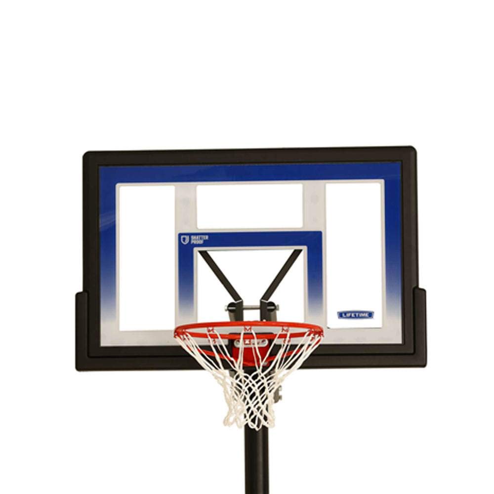 LIFETIME In-Ground Fusion Backboard Action Grip Adjustable Basketball System, 48-Inch