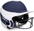 RIP-IT | Vision Pro Softball Batting Helmet with Face Mask | Matte | Two-Tone Navy M/L | Lightweight Womens Sport Equipment