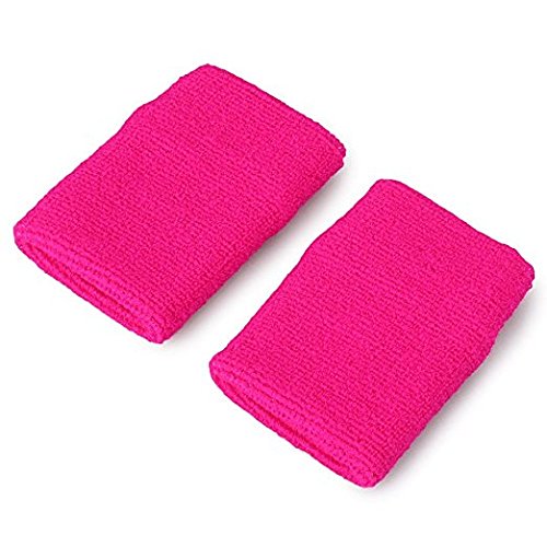 Stoncel 12 Pairs Colorful Sports Wristbands Cotton Sweatband Wristbands Wrist Sweatbands Wrist Sweat Bands For Tennis,Sport, Bas