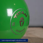 Titan Fitness 26 Kg Competition Kettlebell, Single Piece Casting, Kg Markings, Full Body Workout