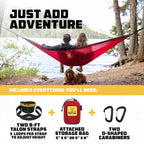 Wise Owl Outfitters Camping Hammock - Camping Essentials, Portable Hammock W/Tree Straps Up To 400Lbs, Hammock For Outside, Hiki