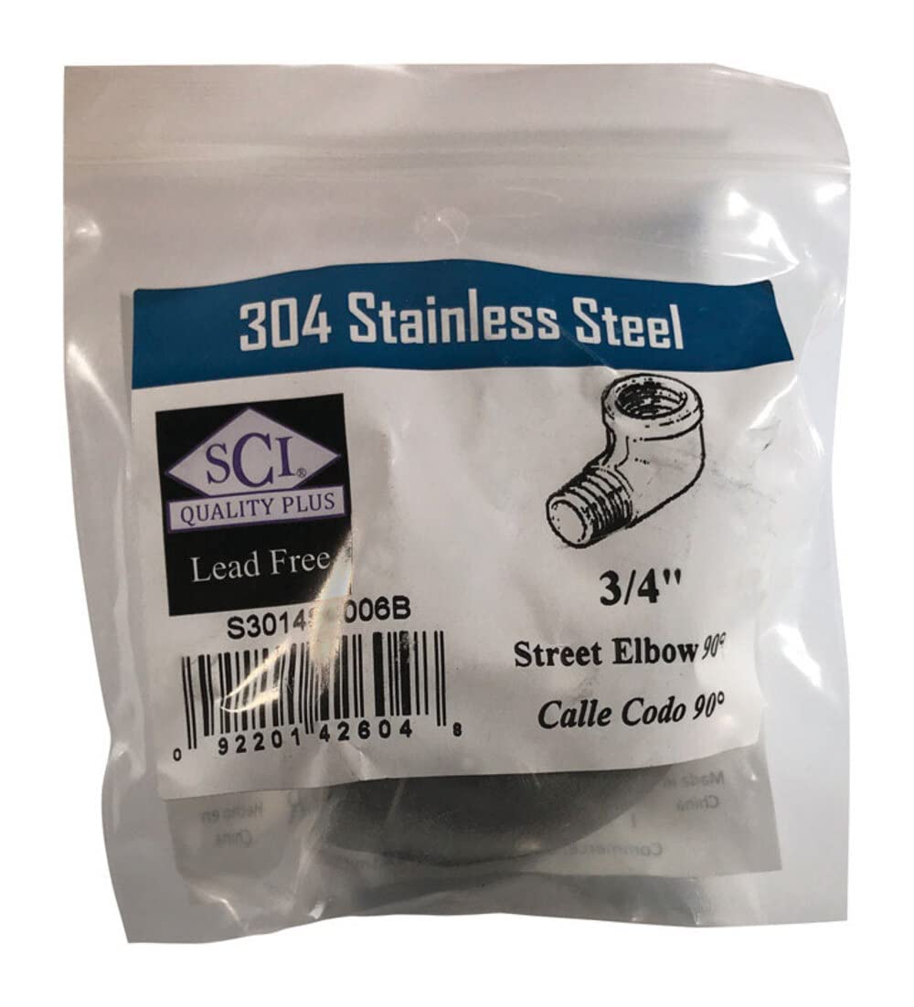 Street Elbow 90 3/4''Ss (Pack Of 1)
