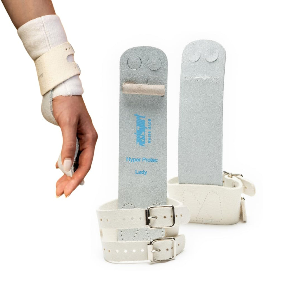 Reisport Ladies Protec Hyper Buckle Uneven Bar Grips, Gymnastics, Medium