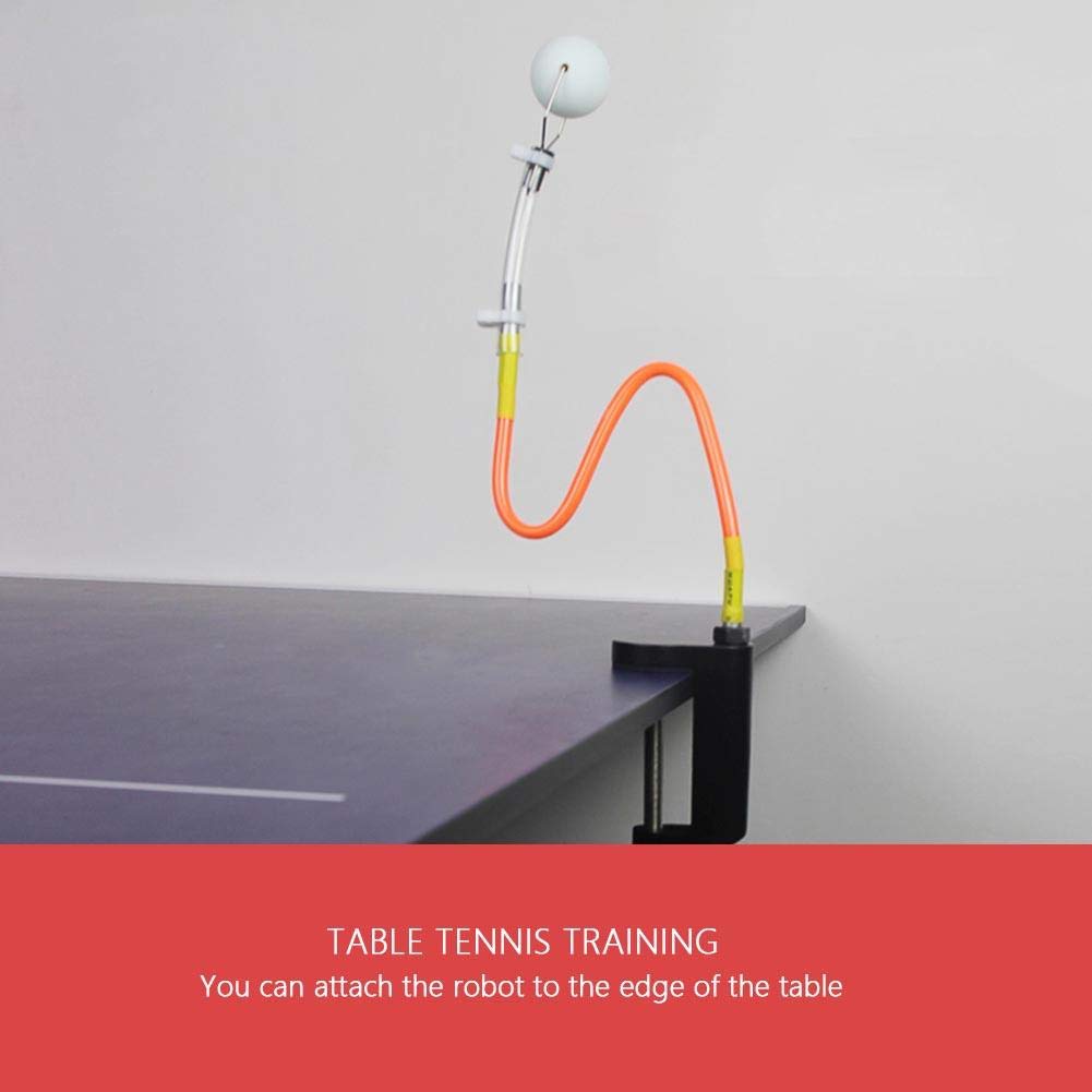 Vgeby Table Tennis Trainer, Professional Ping Pong Robot Machine Fixed Rapid Rebound Ping Pong Ball Clip For Training Table Tenn