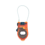 Crysto 3-Foot Retractable Cable Password Lock (Orange)