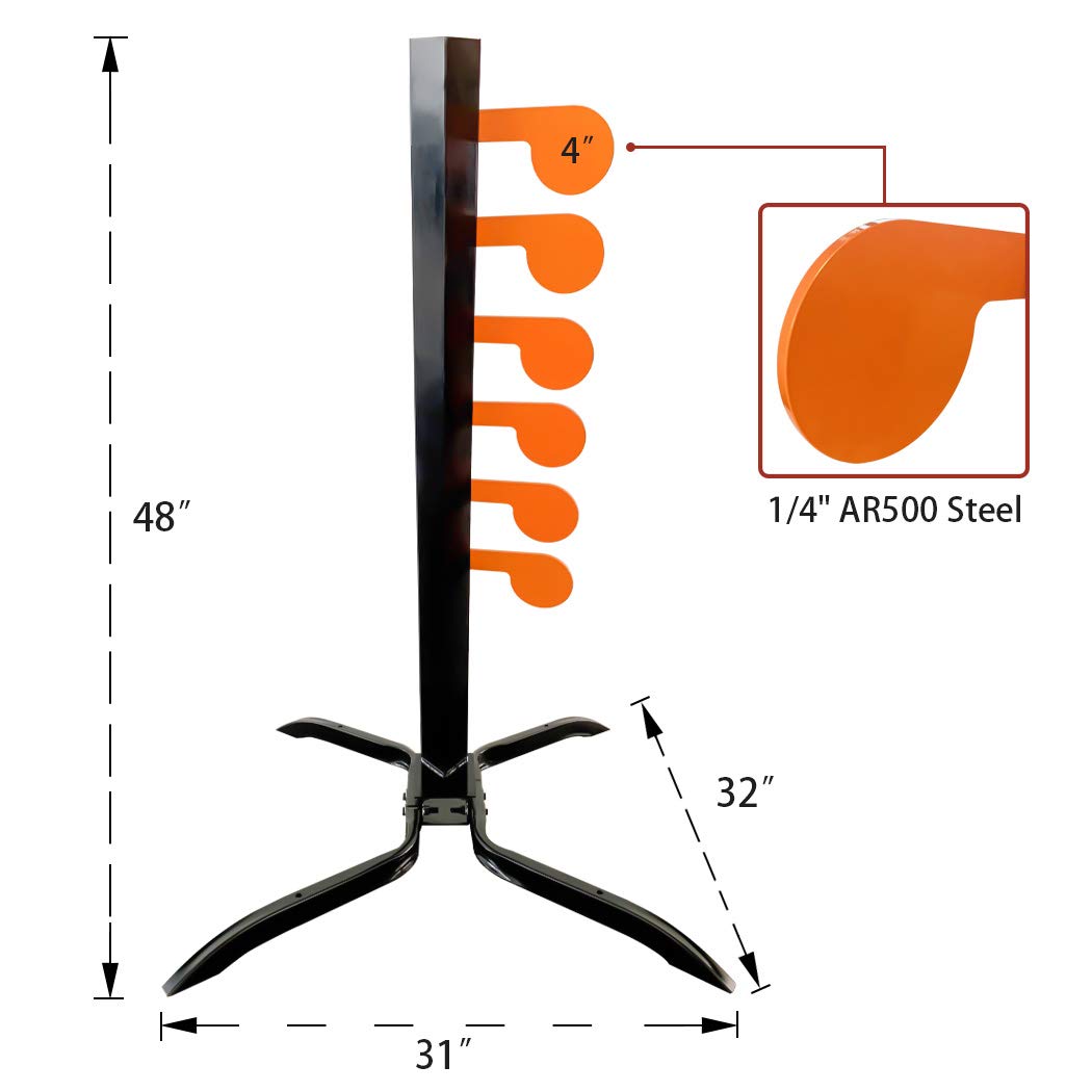 Highwild Ar500 Dueling Tree Target Kit - 4 X 14 Steel Paddle