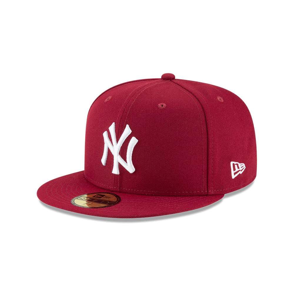 New Era New York Yankees Burgundy White Basic 59FIFTY Fitted