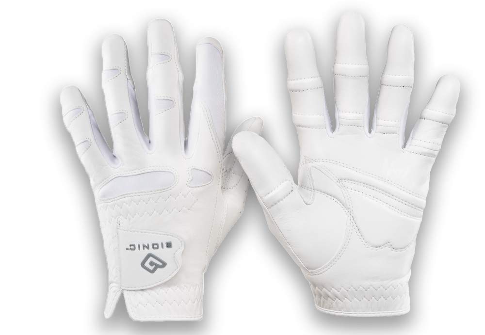 Bionic Womens StableGrip with NaturalFit Glove Glove - White (Medium/Large, Left)