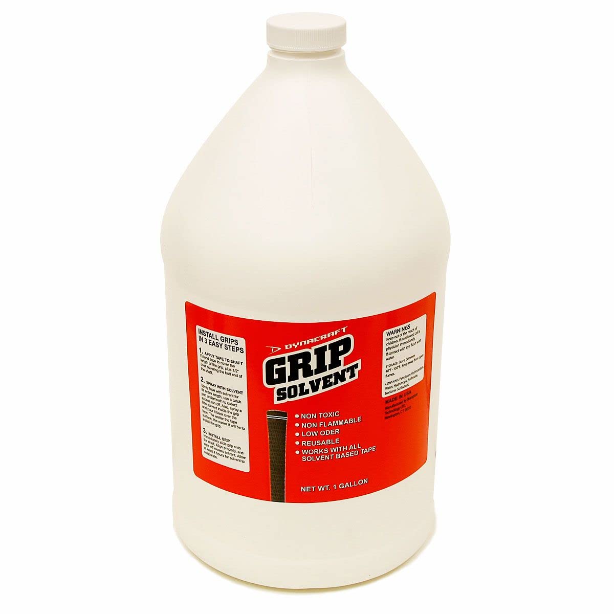 Dynacraft Golf Grip Solvent  Non-Toxic, Non-Flammable, Low Odor Solution For Gripping Golf Clubs (1 Gallon Jug)
