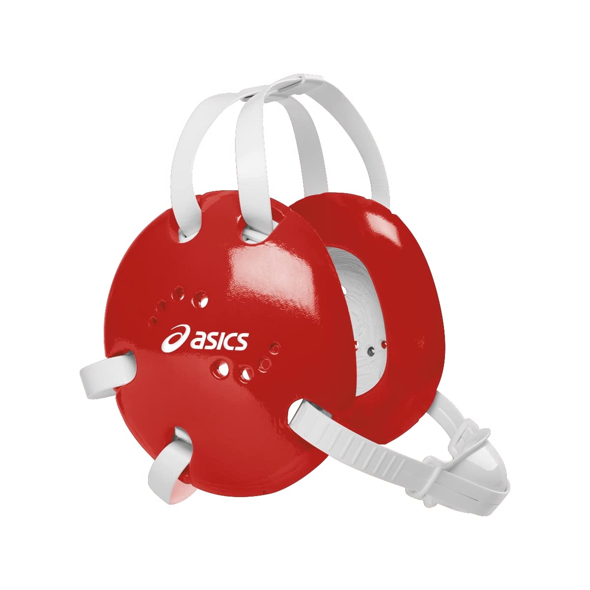 ASICS Snap Down Earguard, Red, One Size