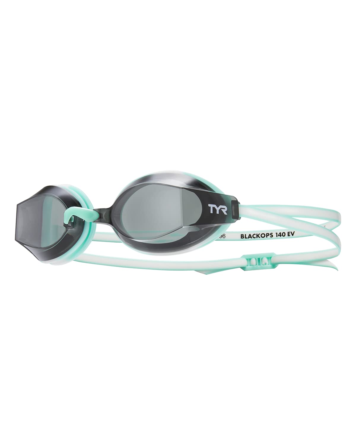 TYR Blackops 140 EV Racing Goggles Femme Fit, Smoke/Mint/White