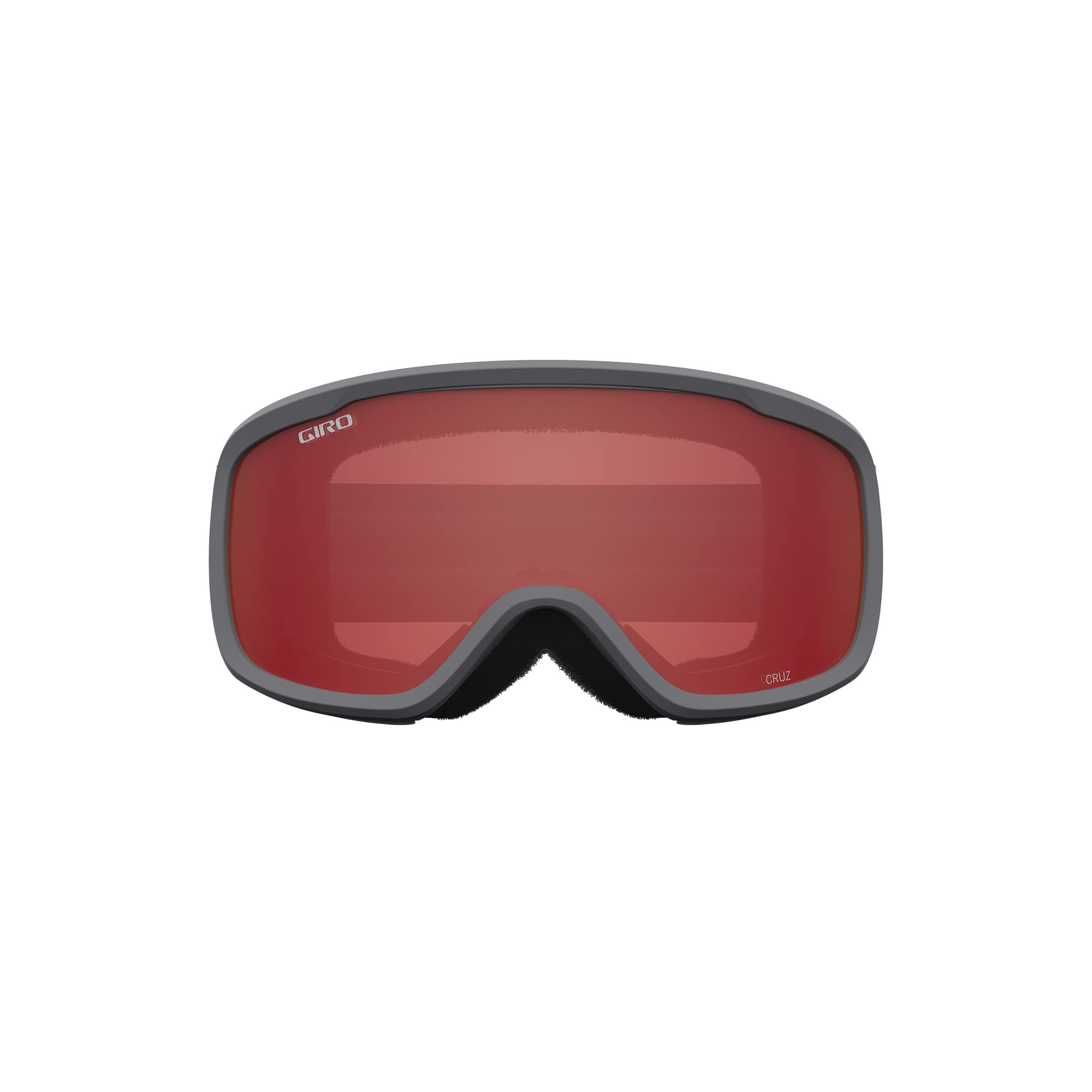 Giro Cruz Asian Fit Ski Goggles - Snowboard Goggles For Men, Women & Youth - Anti-Fog - Otg - Grey Wordmark Strap With Amber Sca