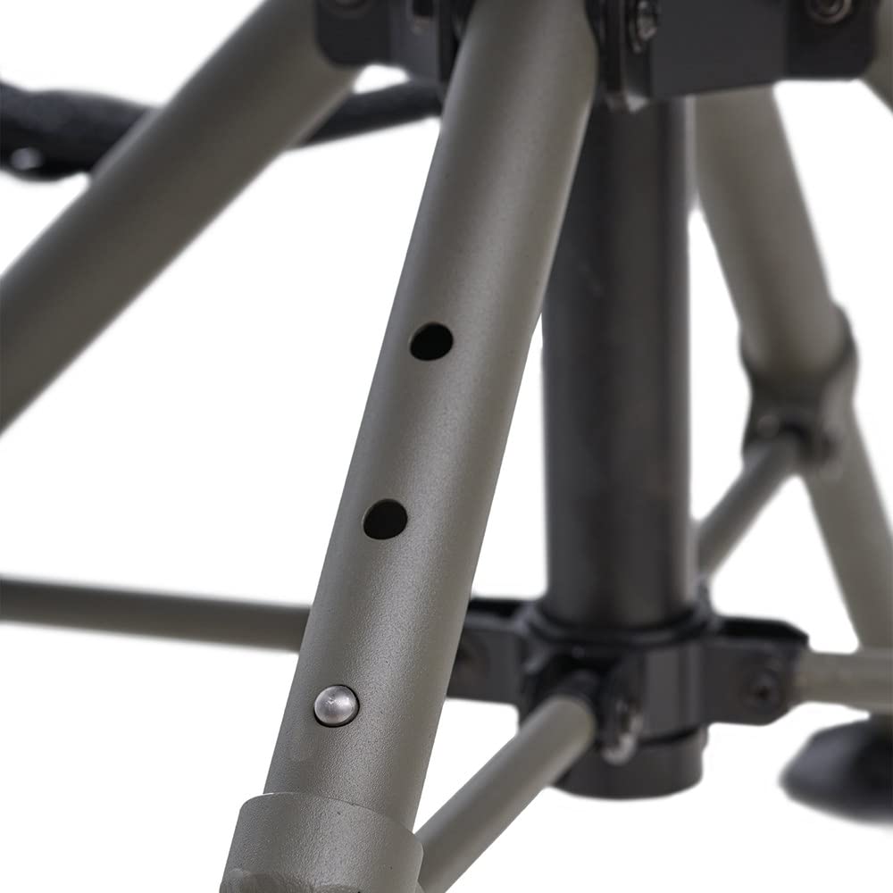 Summit Treestands Shooting Chair | Ideal Hunting Chair For Blinds | Wide Feet For Uneven Ground Or Mud, Black (Su88023)