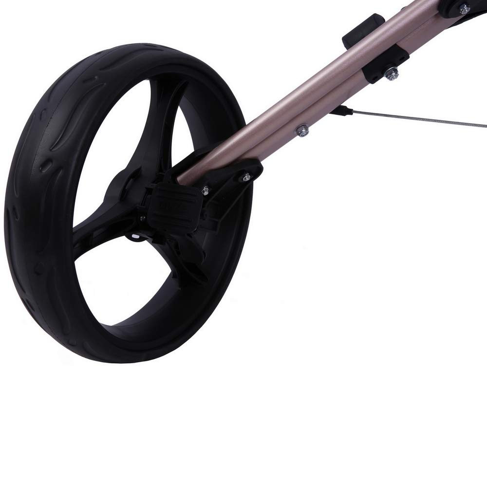 Macgregor Titanium Mactec 3 Wheel Folding Golf Cart With Umbrella Holder