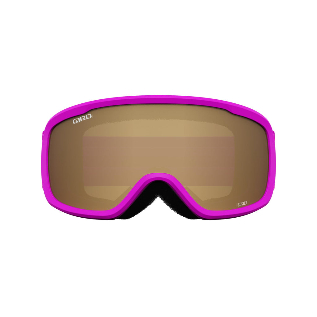 Giro Buster Youth Ski Goggles - Snowboard Goggles For Kids, Boys, And Girls - Purple Bloom Strap With Amber Rose Lens