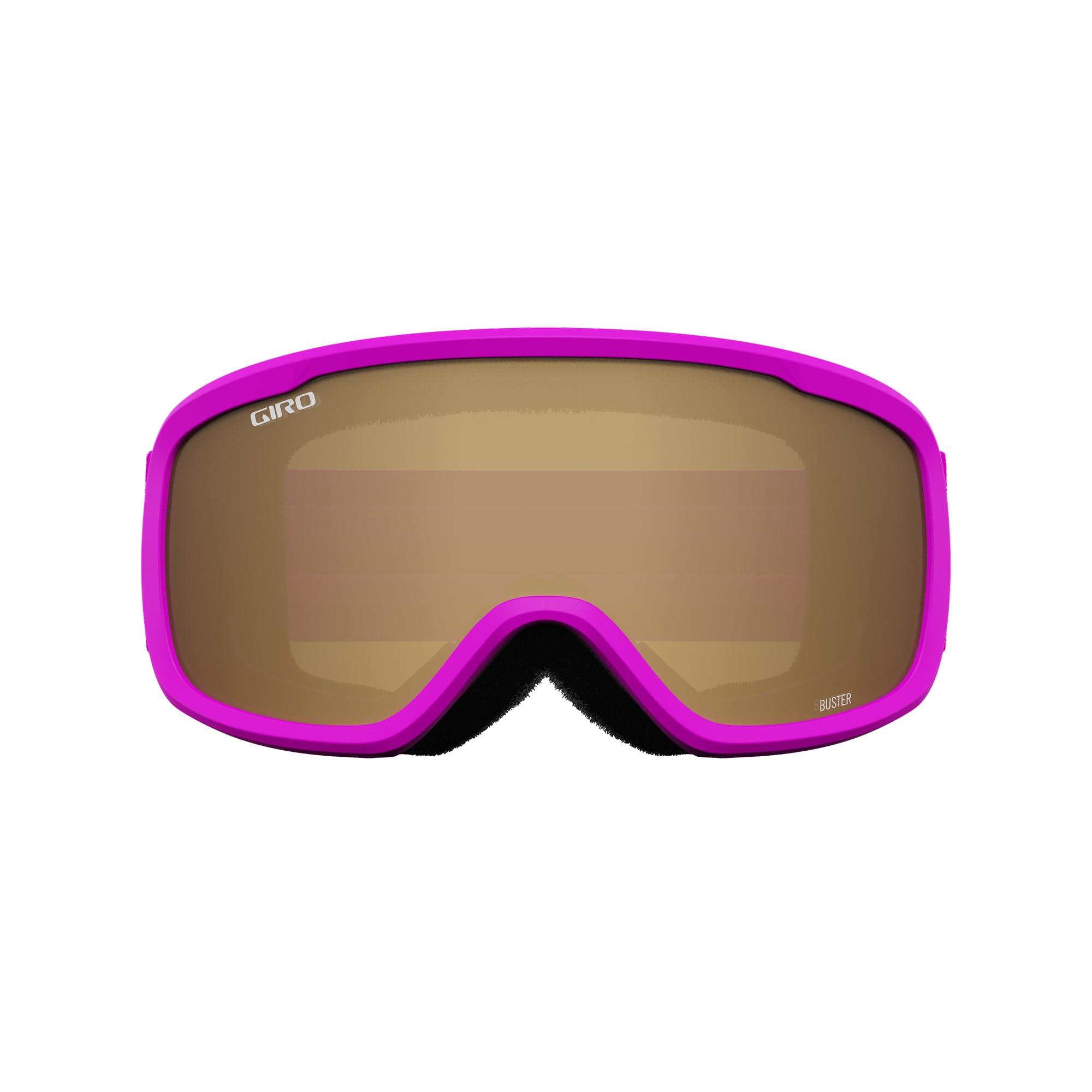 Giro Buster Youth Ski Goggles - Snowboard Goggles For Kids, Boys, And Girls - Purple Bloom Strap With Amber Rose Lens