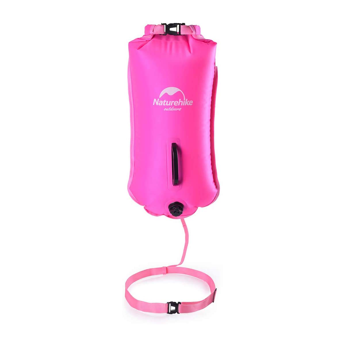 Naturehike 18L High Visible Safety Swim Buoy - Ultralight Bubble Tow Float and Dry Bag for Open Water Swimming Kayaking Snorkeli