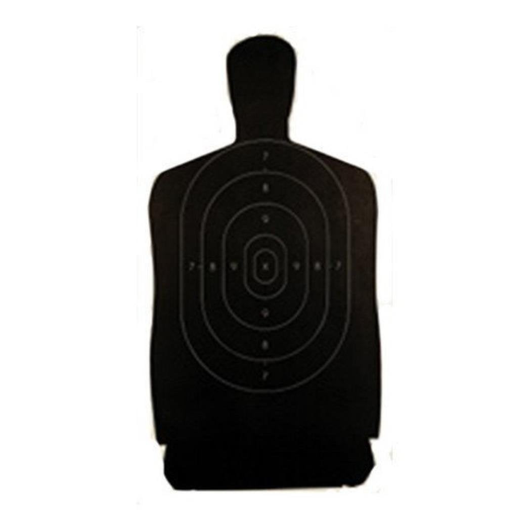 Champion Traps and Targets LE B27 Black Police Silhouette Target (Pack of 100) , 24 x 45