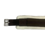 Intrepid International English Girth With Fleece - Breathable Lightweight Horse Girth For English Saddle, Double Elastic Easy At