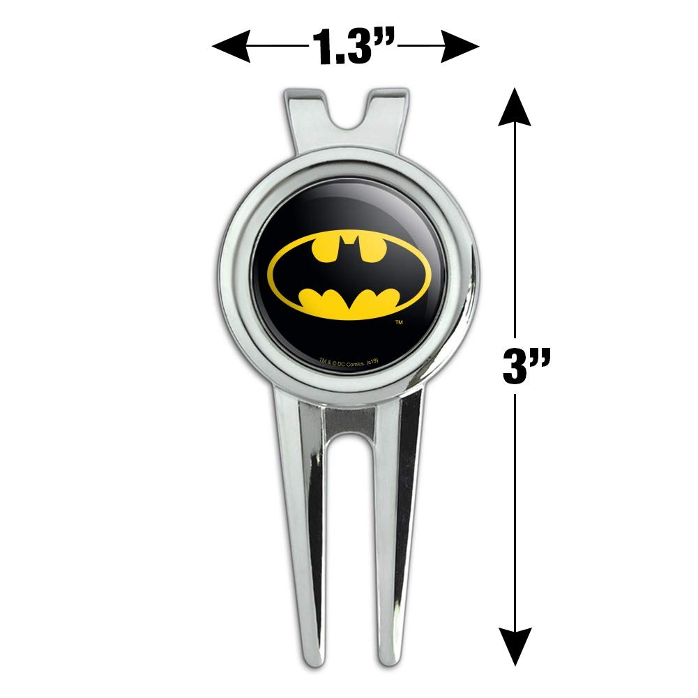 Graphics & More Batman Classic Bat Shield Logo Golf Divot Repair Tool And Ball Marker