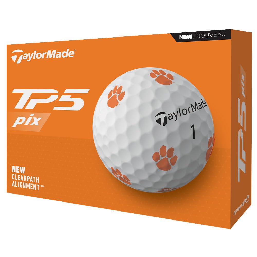 TaylorMade Golf 2024 TP5 PIX Clemson One Dozen