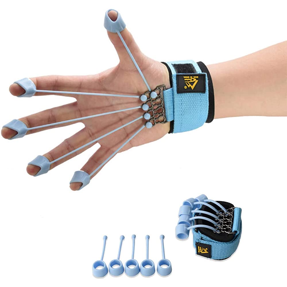 Finger Exerciser Hand Resistance Band Climbing Finger Strengthener Guitar Finger Stretcher/ Extensor Exercise Equipment Krdebasa