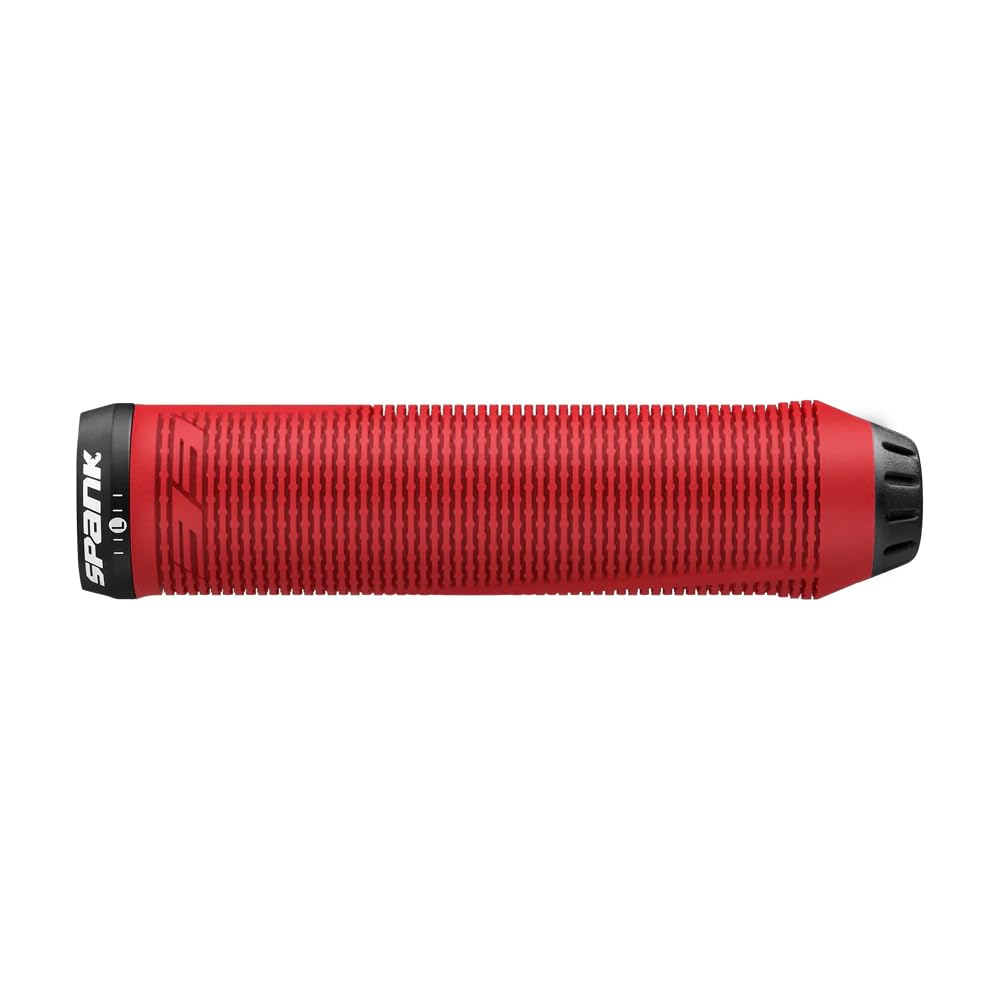 Spank Spike Grip 33 Mm (Red), Bicycle Handle Bar, Comfortable Non-Slip Bike Handle Grips, Bicycle Handlebar Grips, Soft Non-Slip