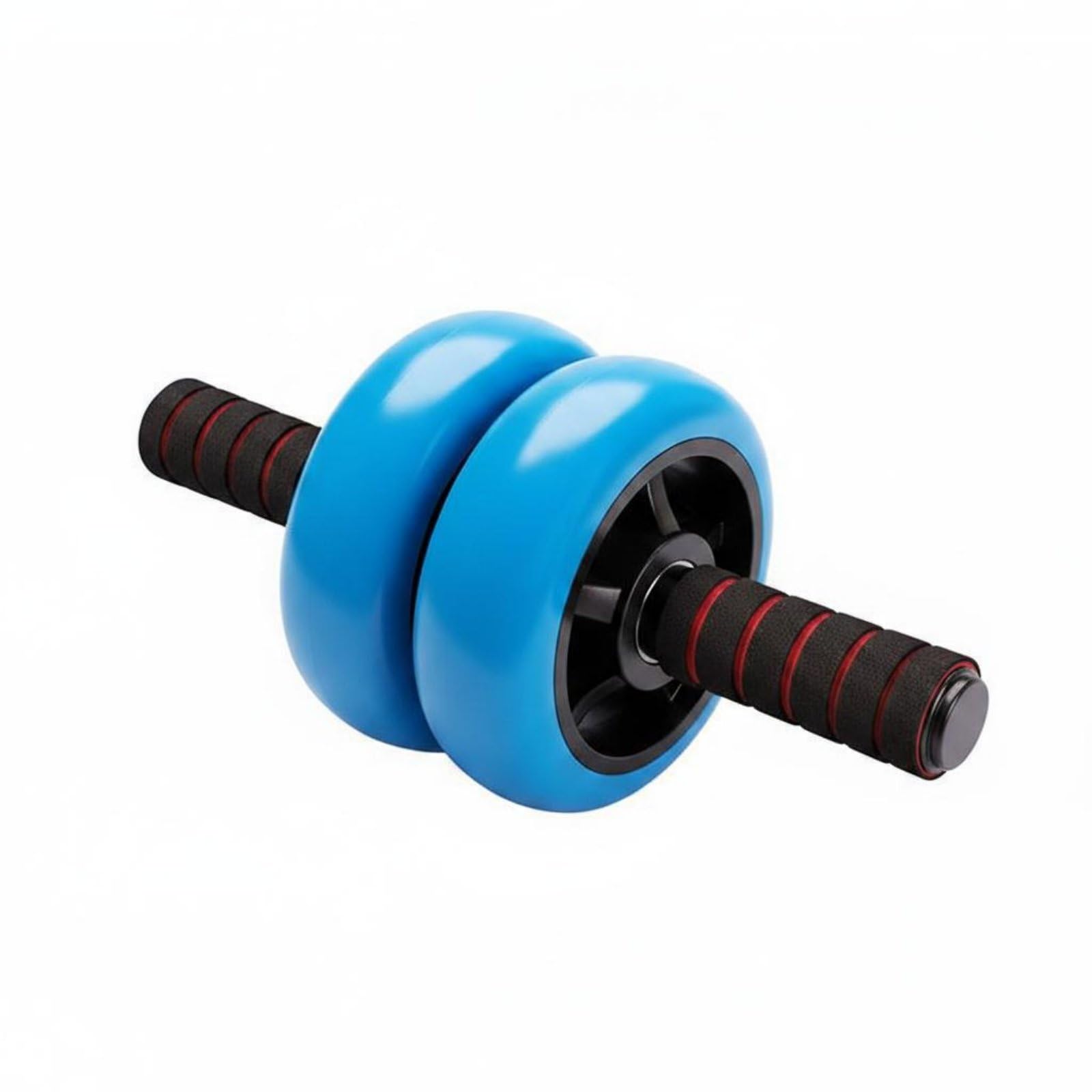 CLOVRIX Double Wheel Ab Roller Quiet Bearing Beginner Friendly MidSection Training for Beginners, Home Workout, Blue, Sponge Ha