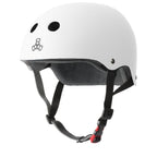 Triple Eight The Certified Sweatsaver Helmet For Skateboarding, Bmx, And Roller Skating, White Rubber, X-Large/Xx-Large