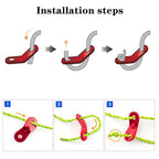 30 Pcs Aluminum Alloy Tent Rope Tensioner Dual Holes Guyline Cord Camping Supplies Durable Cord Adjuster Wind Rope Buckle For Ca