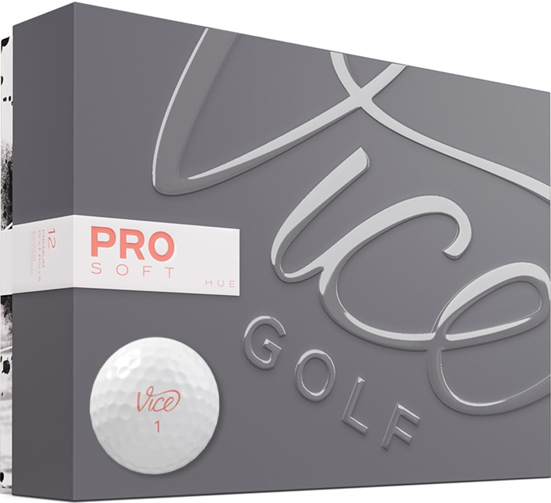 VICE Golf Pro Soft Golf Balls, Living Coral