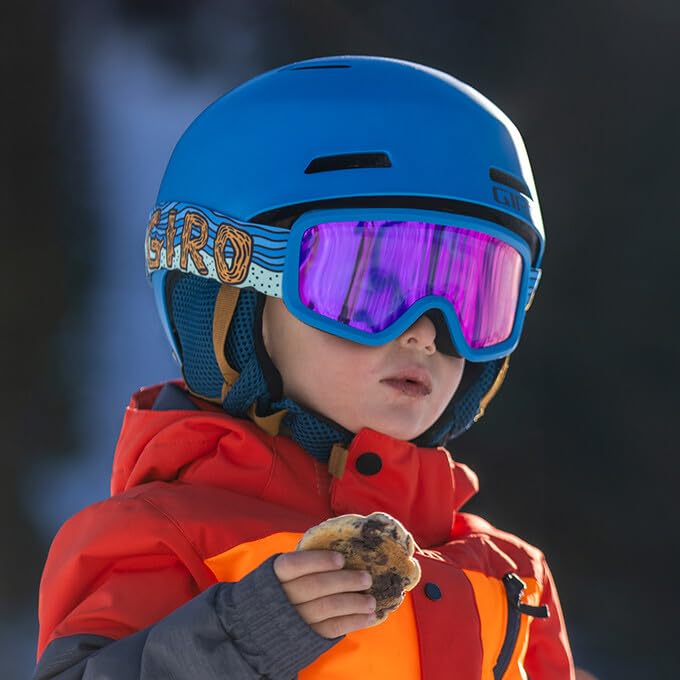 Giro Chico 2.0 Toddler Ski Goggles - Snowboard Goggles for Kids, Boys & Girls 2-4 - Black Ashes Strap with Loden Green Lens